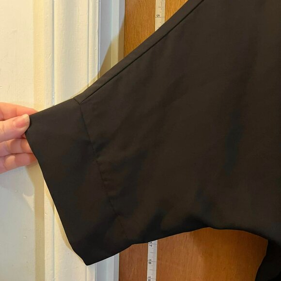 🐻Size S - Christopher & Banks - Black Winged Sleeve Pullover Blouse - Picture 3 of 6